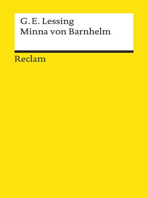 cover image of Minna von Barnhelm oder Das Soldatenglück. Ein Lustspiel in fünf Aufzügen